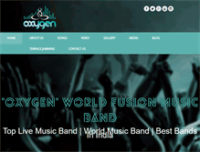 Tablet Screenshot of oxygentheband.com